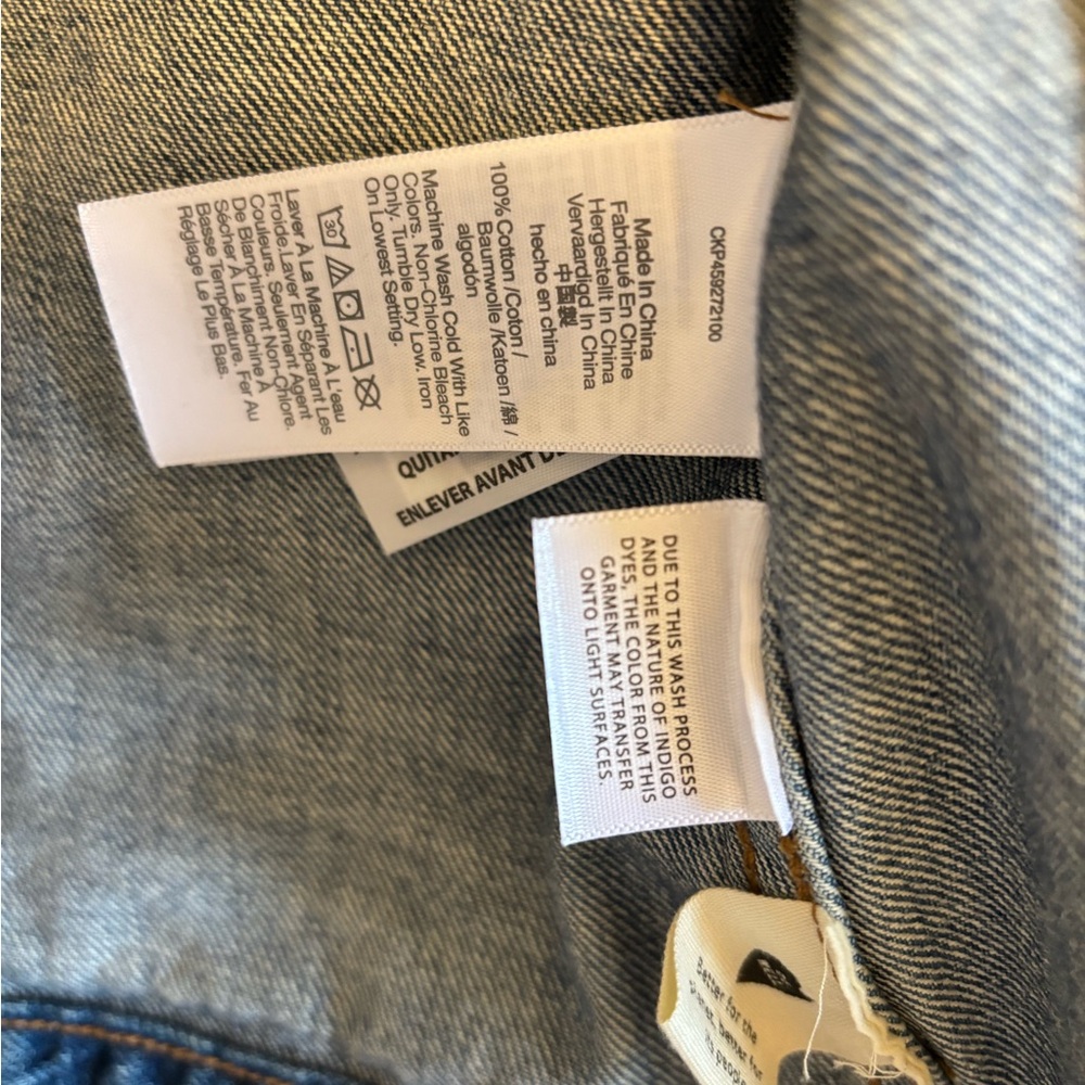 NWT Madewell Classic Blue Denim Jacket in Medford Wash size Medium - Picture 5 of 6